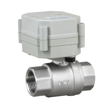 OEM 2 Way NSF Stainless Steel Motorized Water Ball Valve Electric Control Valve (T20-S2-C)